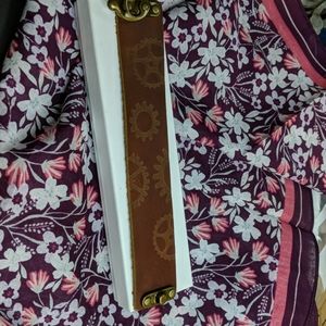 8" Leather cuff, Steampunk Design 1 1/2" wide